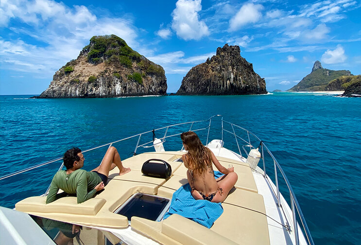 Lancha Privativa na Ilha das Couves